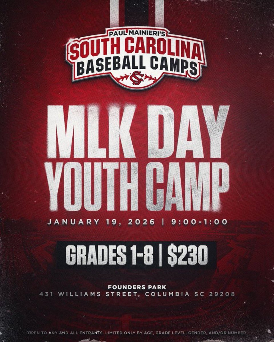 South Carolina Baseball Camps tweet media