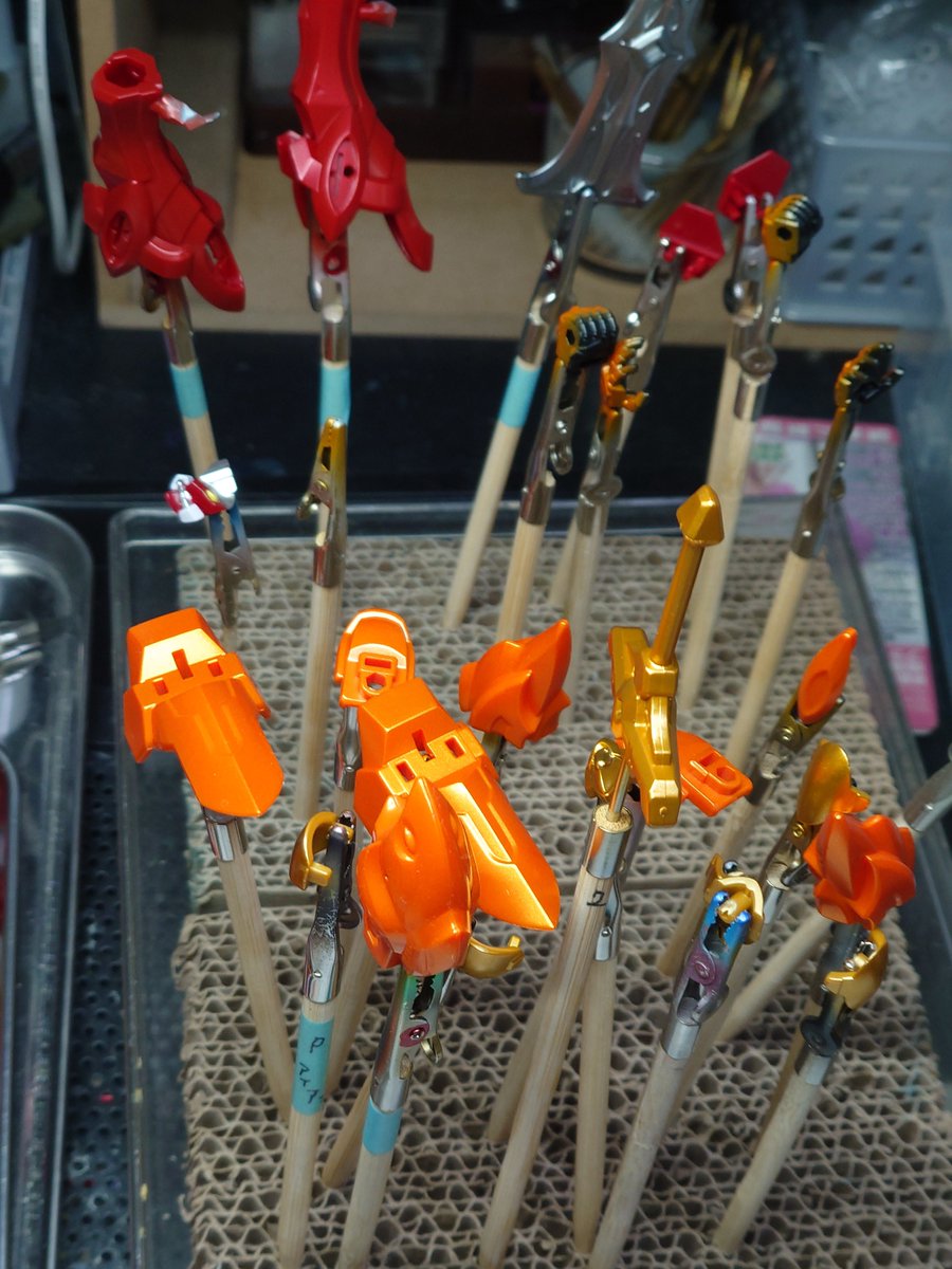 基本塗装完了 明日からマスキング！ #ミニプラ #キングキャンデラー