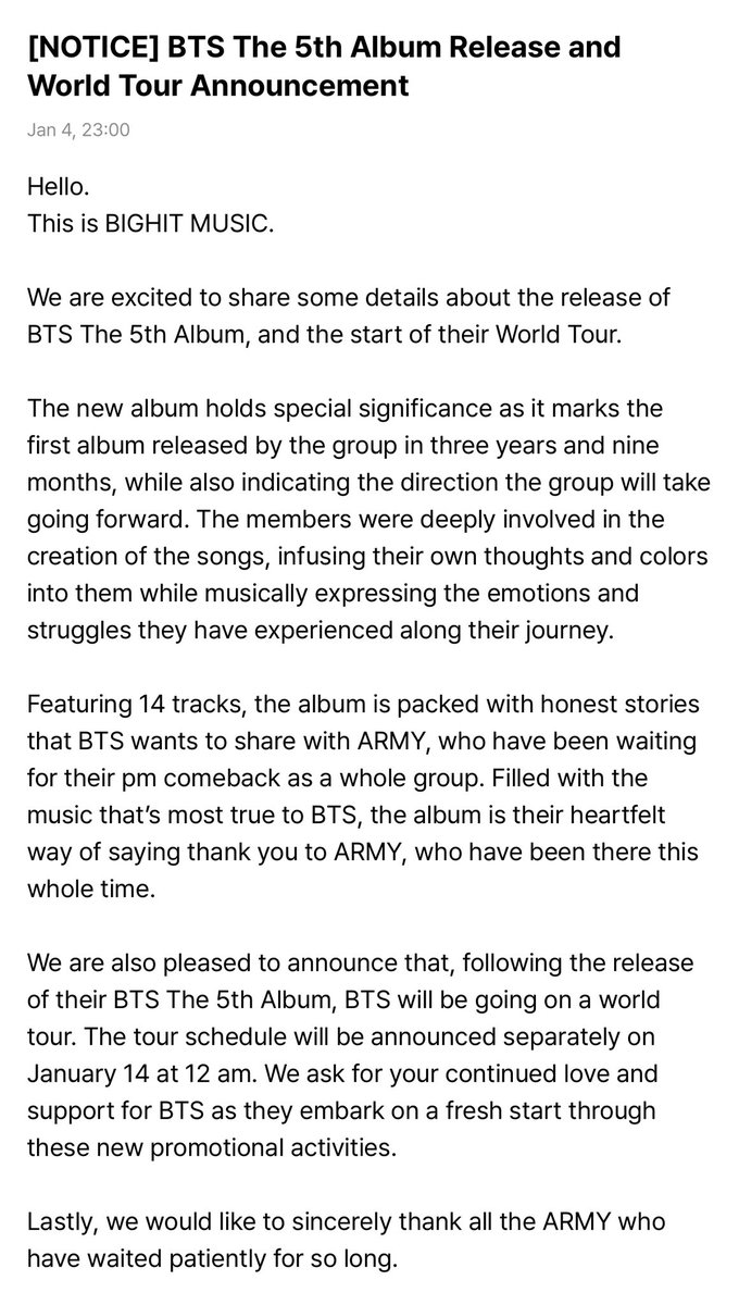 byjusttt's tweet photo. Get ready! 🥹 BTS The 5th Album Release and World Tour Announcement 💜 https://t.co/ymldvqGHIV