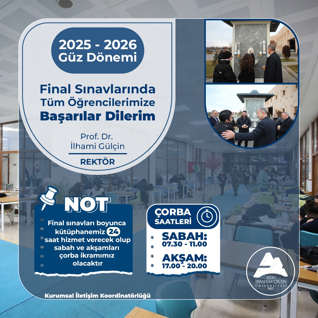 #AğrıİbrahimÇeçenÜniversitesi