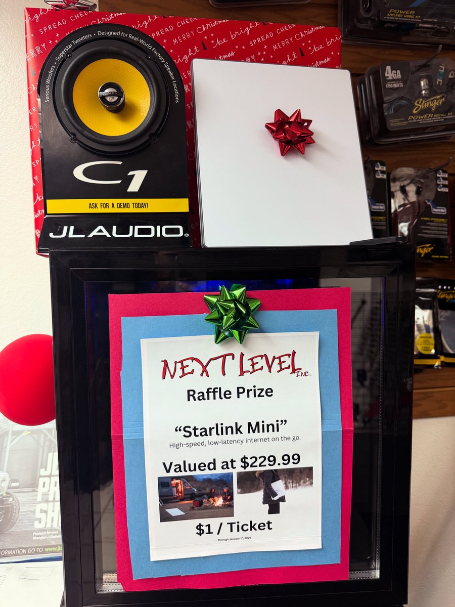 NextLevel407's tweet image. Monday is the last day for raffle tickets on our Starlink Mini Mobile. 
$1 per ticket. 
Winner chosen at 5pm January 5th.