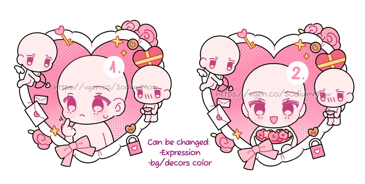 [YCH] Will you be my Valentine?

Price: ~$18/each (monetized content included!)

Vgen: vgen.co/SodiumMow/serv…

#VGen #Valentine #YCH