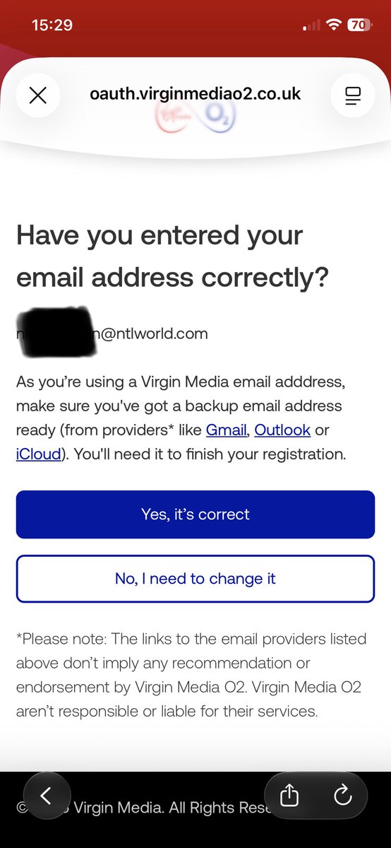 slasher_uk's tweet photo. @virginmedia  since you done this merge with o2 thing for verification or whatever it is my ntlworld primary email no longer recognises my password it is hell, why do you have to change things and not for the better in the old days I could manage all my emails in one place. https://t.co/P31EIFfFB5
