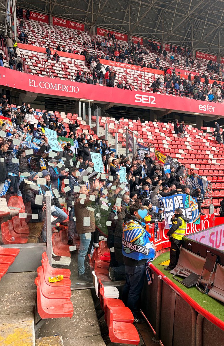 Los problemas con el árbitro no tienen nada que ver con la afición visitante, esta es una afición de 10 y con la que nos llevamos muy bien.

Espero que los dos equipos tengamos suerte esta temporada, buen viaje a todos los malaguistas que han venido 🩵