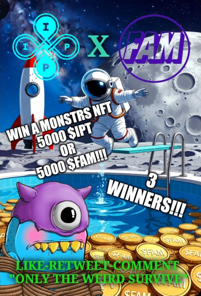 Sunday is fun day as the $FAM / $IPT campaign continues. On Friday we injected another $200 worth of tokens into the FAM/IPT liquidity pool on <a href="/tinymanorg/">tinyman.algo</a>, then we gave away a prize of 25k $IPT by random drawing to lucky winner <a href="/fisayomi0000/">Adeola Olamilekan❤️</a>.

Today we'll choose three winners to