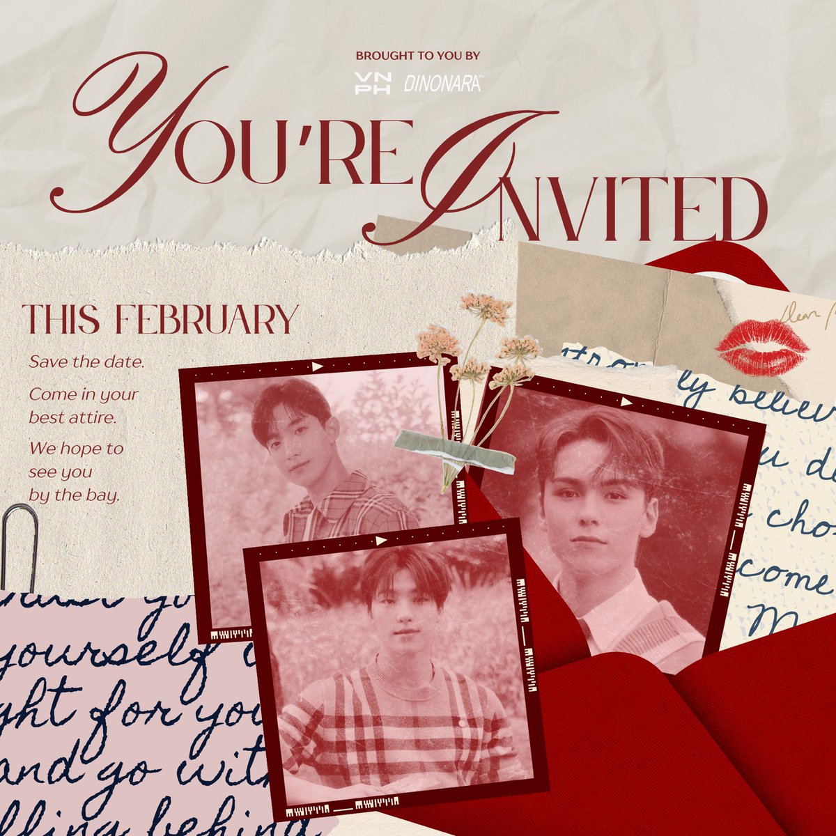 𝙔𝙤𝙪 𝙖𝙧𝙚 𝙘𝙤𝙧𝙙𝙞𝙖𝙡𝙡𝙮 𝙞𝙣𝙫𝙞𝙩𝙚𝙙.. 
𝙁𝙊𝙍 𝘼 𝘿𝘼𝙉𝘾𝙀 𝙊𝙁 𝘼 𝙇𝙄𝙁𝙀𝙏𝙄𝙈𝙀. 🎼

3 gorgeous princes, ONE SPECIAL DAY. 🌹

Brought to you by VERNON PHILIPPINES, together with <a href="/dinonaraph/">Dinonara PH</a> — we invite you to  a special day full of love and music.. 𝘼𝙏 𝙏𝙃𝙀