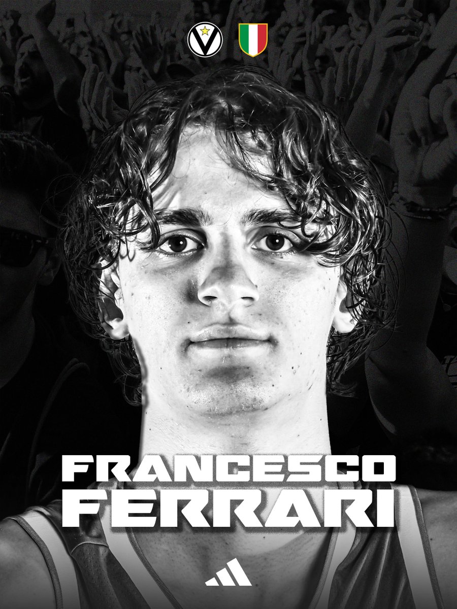 VirtusBo's tweet photo. 𝐇𝐄’𝐒 𝐑𝐄𝐀𝐃𝐘 🌪️
Francesco Ferrari è un nuovo giocatore dei Campioni d’Italia 🤍🖤 https://t.co/1pywDmFMDd