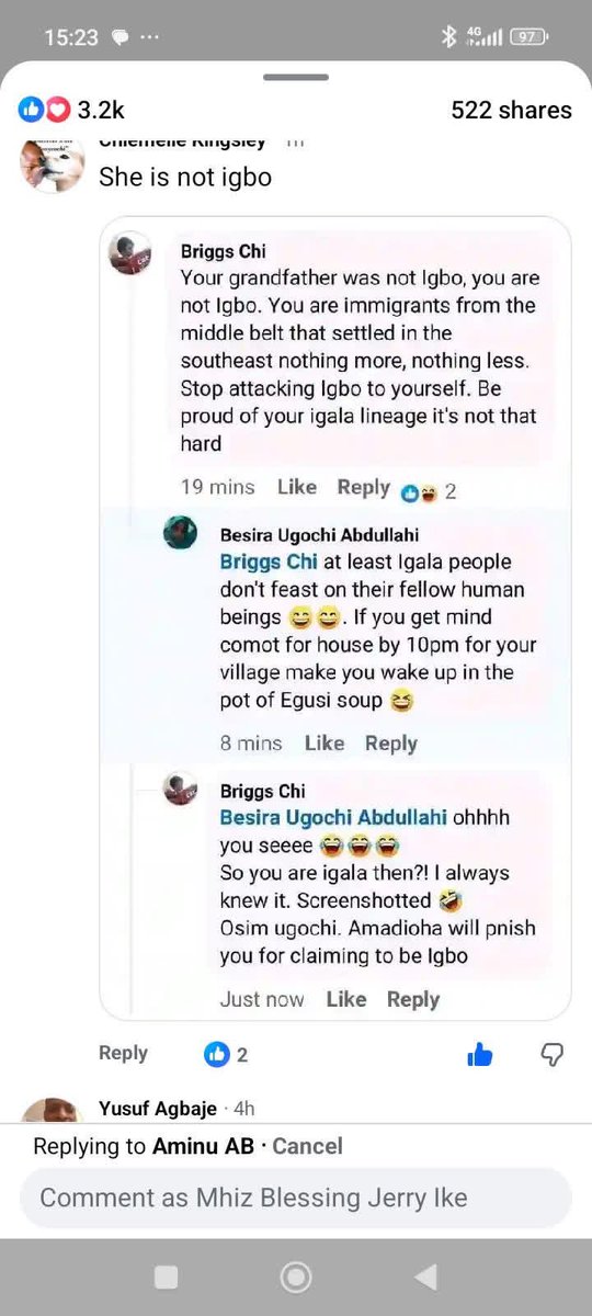 Our famous so-called "igbo Muslim " happened to be from igala. 😅