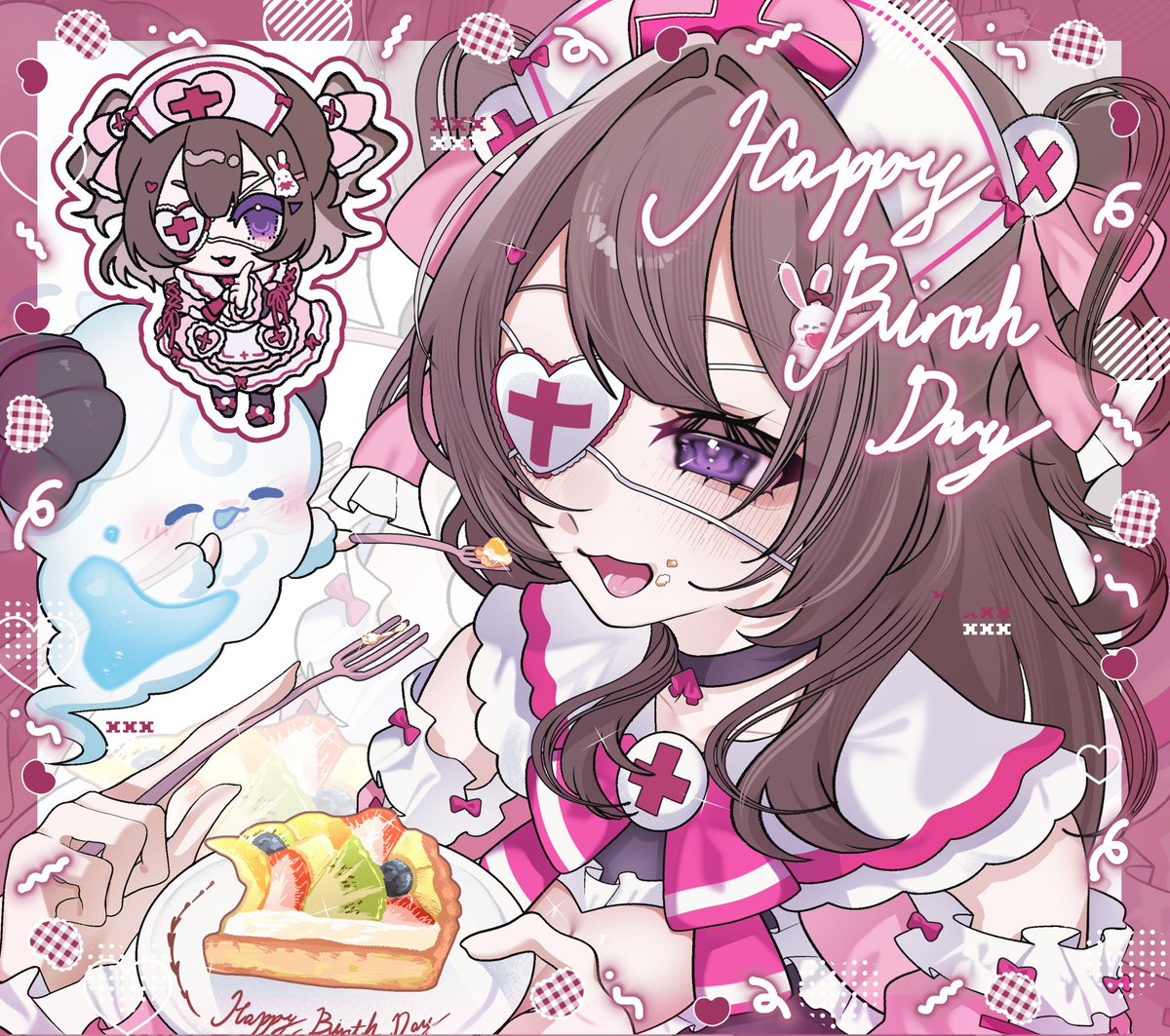 chrislam3316's tweet photo. 轉眼又過多一年🎂生日快樂🎂
《魔法少女的魔女審判》真的是好作品
而且今年又出不同的系列作
期待下年見到五月分享更多女同作品✨

繪: @ ne_coron_da_
#水琴五月生日不是在五月2026 #五月美術室 https://t.co/nBn1PvzKTt