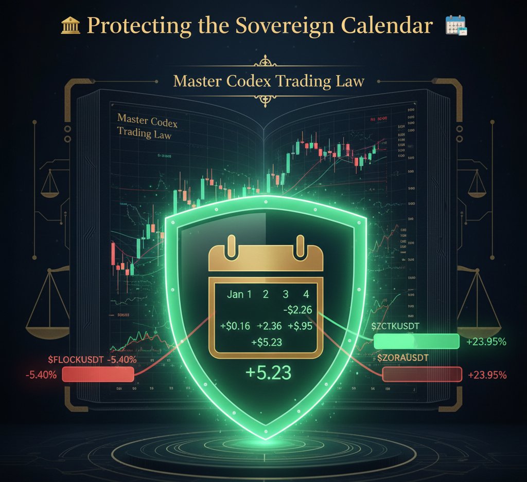 luvmon724's tweet photo. $ZORA reclaims authority with +23.95% PNL, validating the 2-candle reclamation law. ⚖️ $FLOCK and $CTK remain in minor drawdowns. 🛡️ Our January mandate is absolute: Stay Green. No single trade will compromise the monthly treasury. #MasterCodex #FAM #ZORA #TradingLaw #Consistency https://t.co/5ltZ0TlecV
