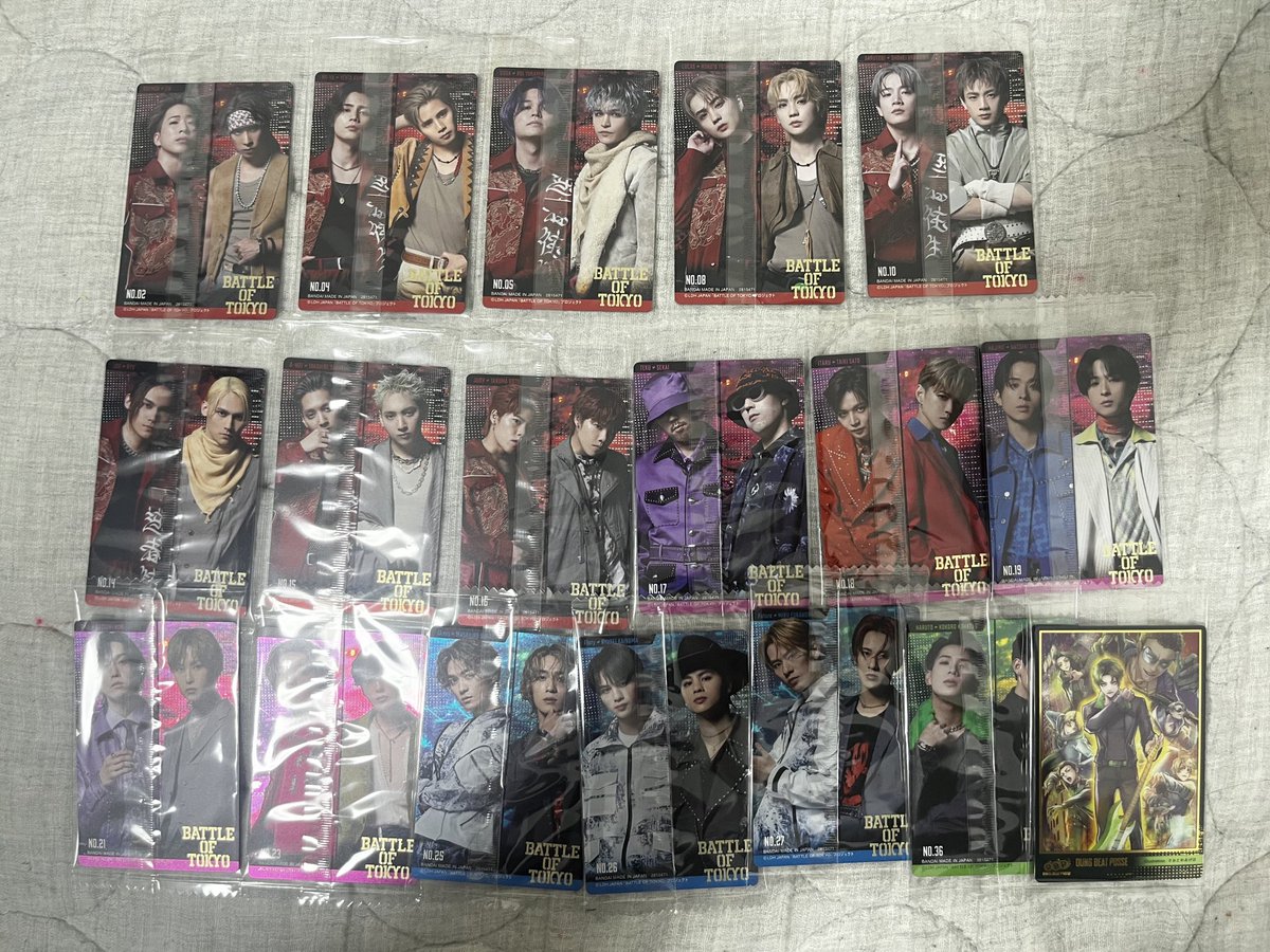 akubi_2_5_'s tweet photo. BATTLE OF TOKYO BOT 交換 ランペ ファンタ バリボ サイフィ ウエハース めじるしチャーム

譲:画像参照
求:山本彰吾くんRIKUさん
郵送希望です。気軽にお声掛けください📮 https://t.co/iKmbvfcFeo