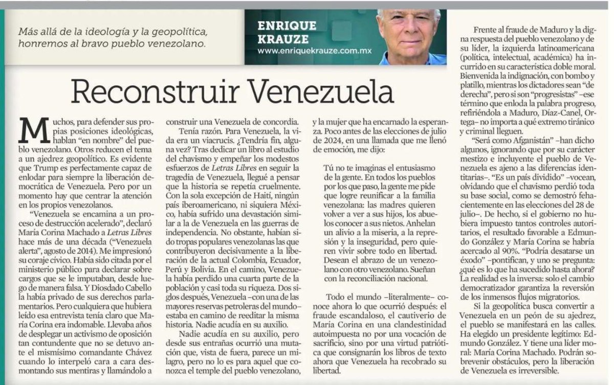 Trump es perfectamente capaz de enlodar la transición democrática de Venezuela. Pero la democracia plena llegará. No tengo duda.