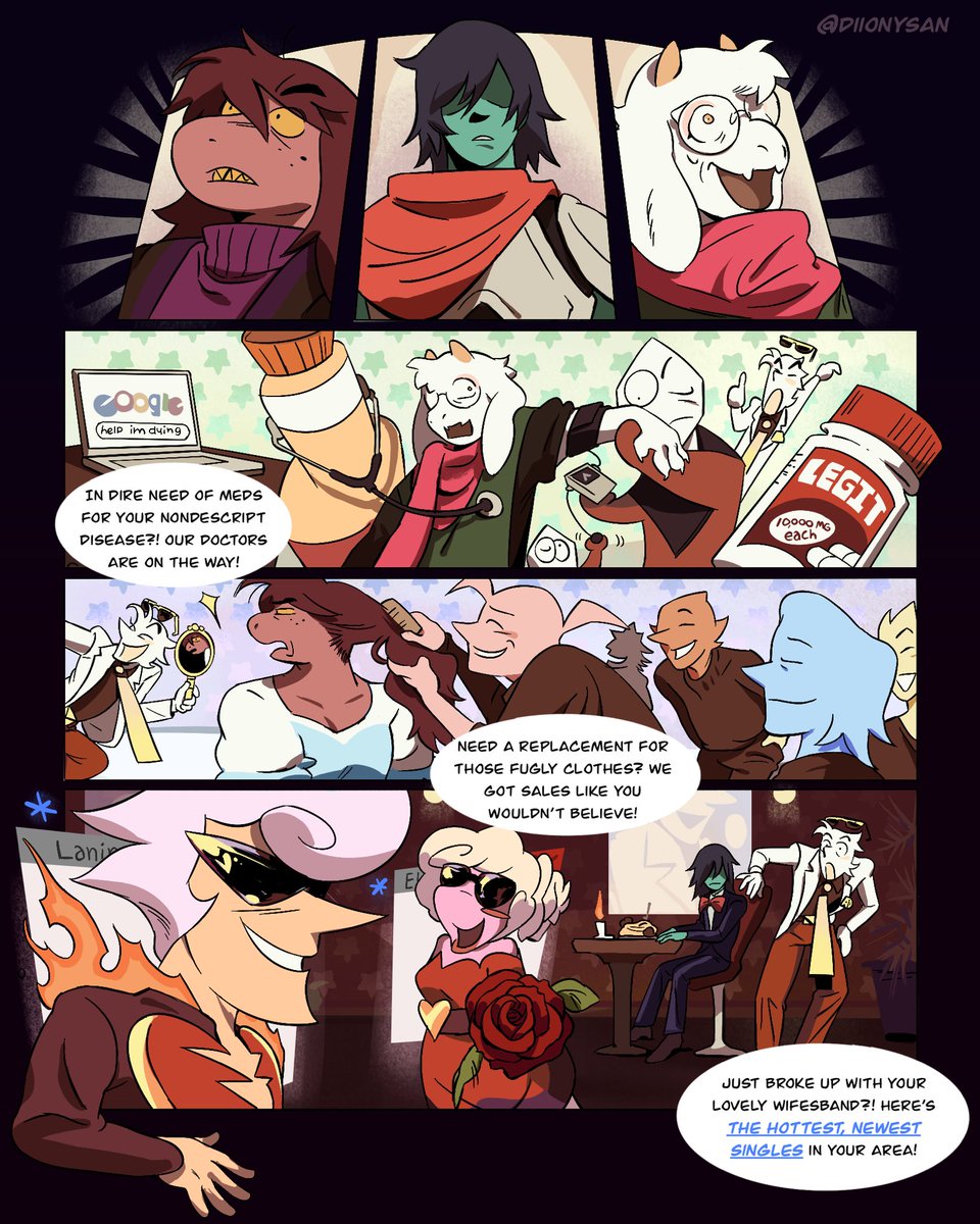 Welcome to ADWORLD! (3/10) #DELTARUNE #SpamtennaSwapAU