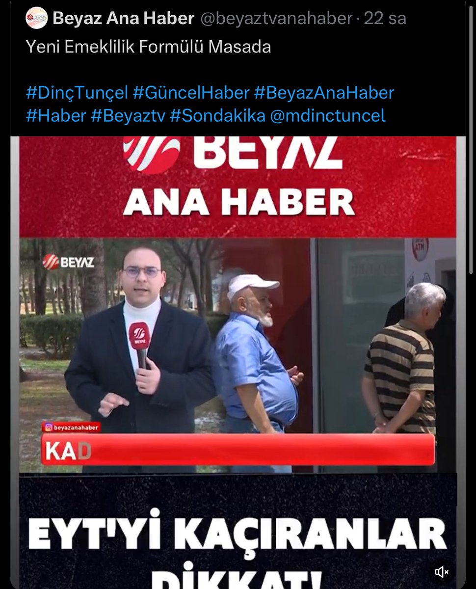 Kademeli Emekliliğin EMADDER’ in gündem olması sesinin çok çıkması bazılarını çok rahatsız etmiş, asparagas yalan haber yapan <a href="/gazetesozcu/">Sözcü</a> sonra peşi sıra haber yapan <a href="/beyaztvanahaber/">Beyaz Ana Haber</a> 

Kaynağınız nerden sayın haber kanalları ❓

Eyt de 48-50 yaşı aylarca pompaladınız biz bu