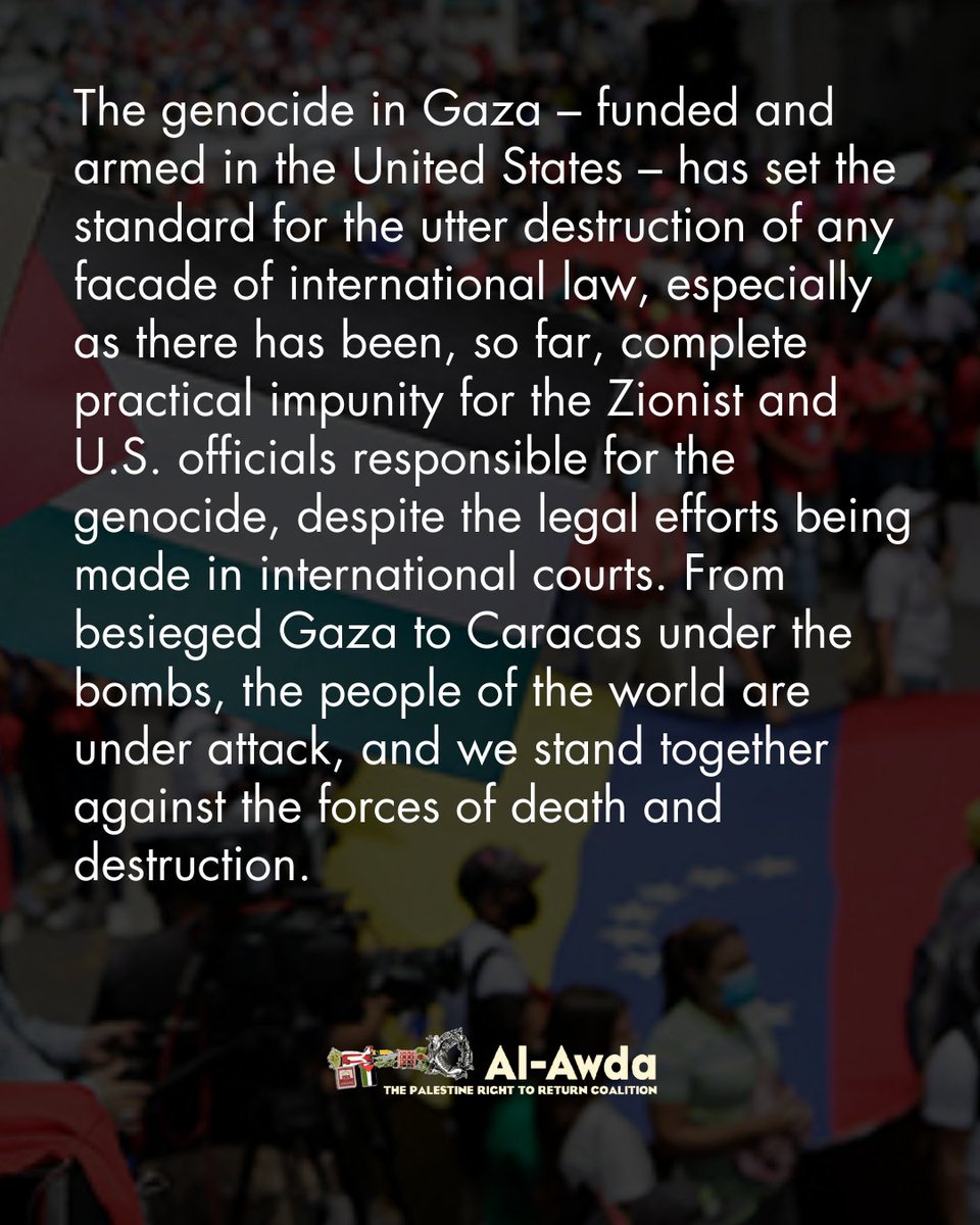 Al-Awda Palestine Right to Return Coalition tweet media