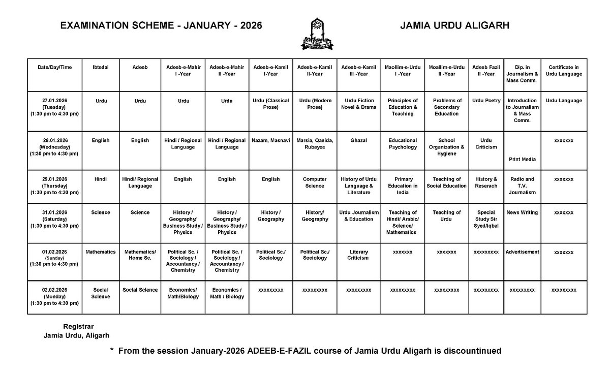 mdimranmomin's tweet photo. @IndiaPostOffice Both sent through @IndiaPostOffice, contained admission forms for students whose exams are scheduled to begin on January 27th (the date sheet of which is attached in this post), but have not yet reached the board...? Who will take responsibility for the exams of these students? https://t.co/dRfUlmSS5t