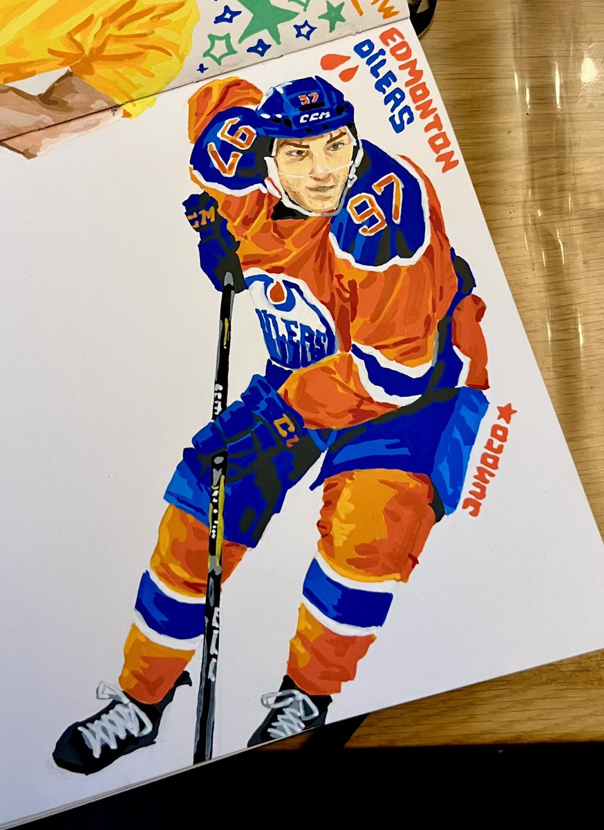 Junoco17's tweet image. McDavid illustration
#Oilers #LetsGoOilers