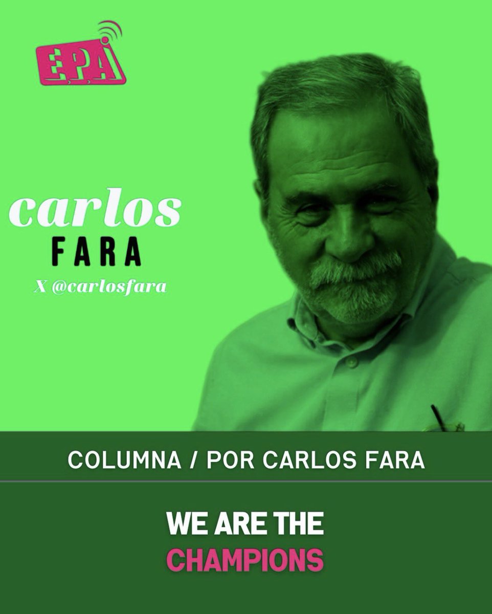 Por <a href="/carlosfara/">CARLOS FARA</a> 
✍🏼Columna: esxaca.com.ar/we-are-the-cha…