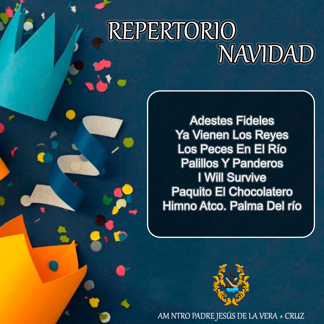 REPERTORIO CABALGATA 2026

Para un día mágico, un repertorio mágico. 
Os presentamos la música de la Vera+Cruz para la Cabalgata 2026 de nuestra querida Palma del Río.