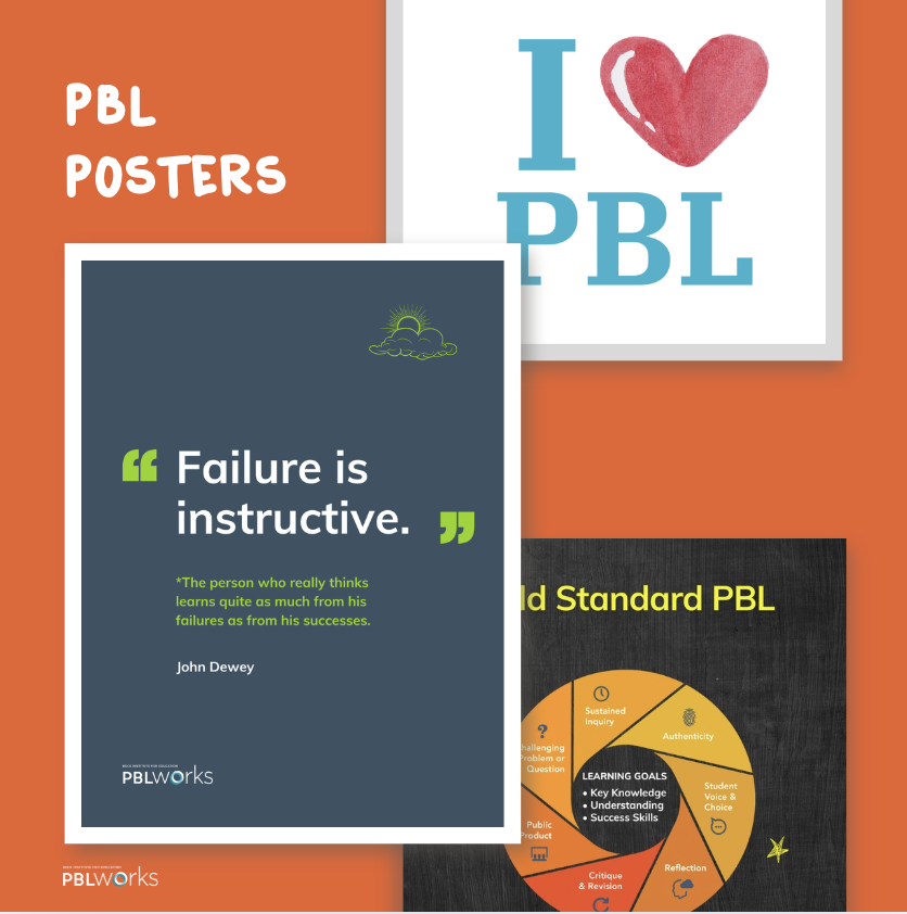 Get Posters for Your Classroom!
Brighten your walls and inspire your students with free printable posters from PBLWorks!

📥 Download your set here:  bit.ly/3IN1xZs