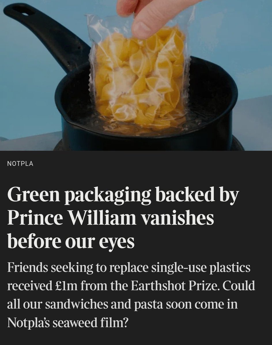 SadiqKhan's tweet image. From the global stages of Wembley and Wimbledon to everyday impact, @Notpla’s innovation is helping London lead the way toward a future without single-use plastic. 

Great to see their world-leading work, backed by the @EarthshotPrize, in @thetimes 💚⬇️ 

thetimes.com/uk/science/art…