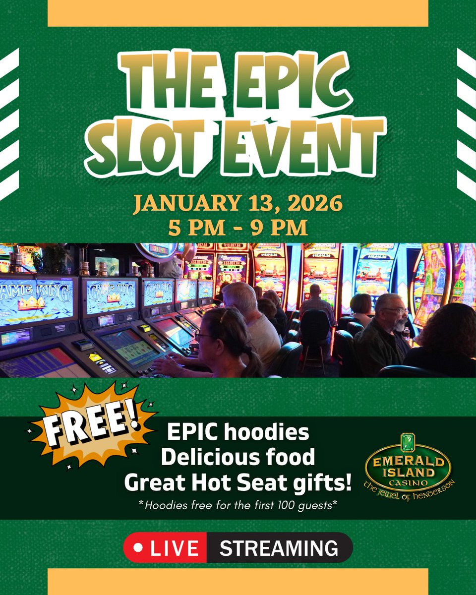 The countdown to our first EPIC LIVE event has officially begun! 🎰