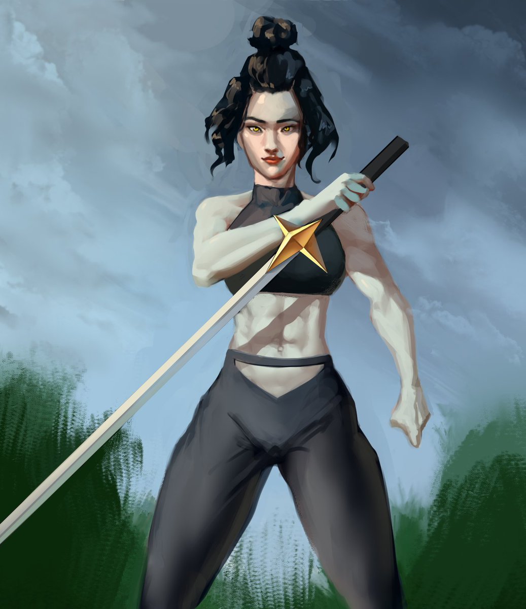 artistvakar's tweet photo. An over paint of an older drawing of Rin I had made. I really wasn't sure I would be able to improve much but... I'd say it's a good leap of improvement.
#digitalart #overpaint #artmoots https://t.co/ngjzsg01Ko