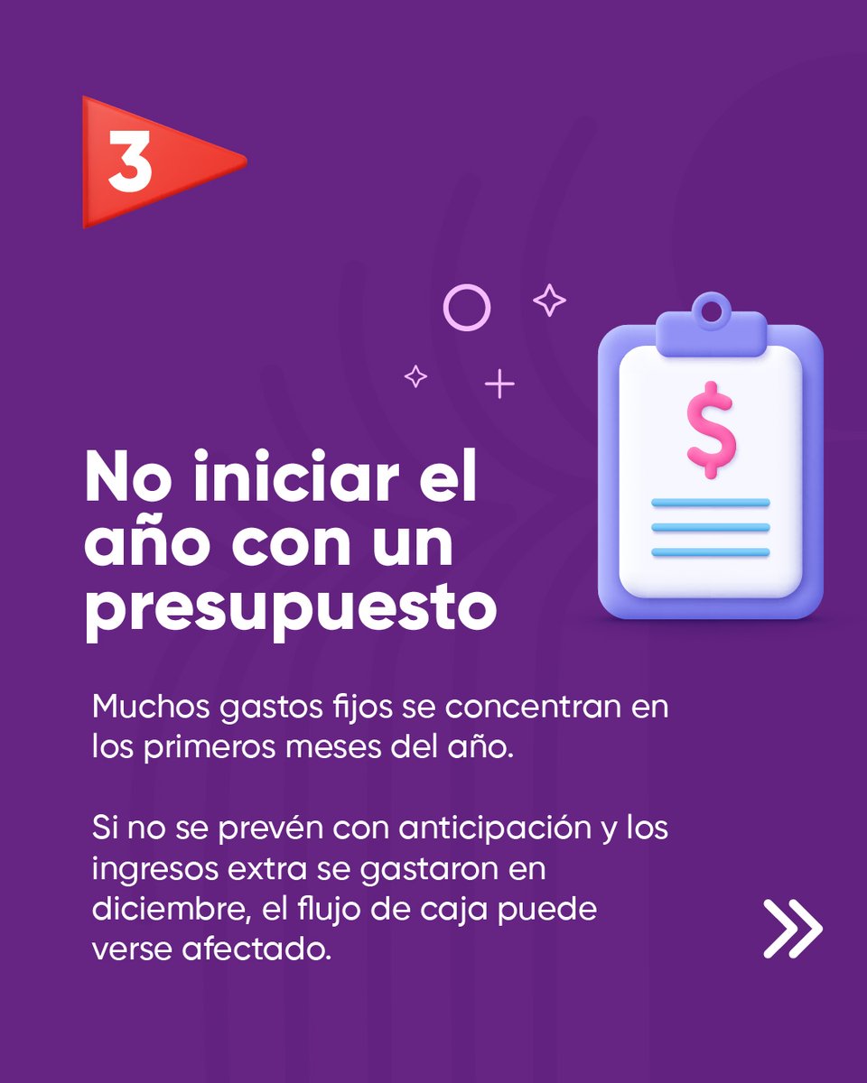 🚩 Red flags financieras para este 2026

Empezar el año con estabilidad financiera depende de las decisiones que tomes hoy 💡

Evitar gastos impulsivos, planear tus ingresos y anticiparte a los gastos fijos te ayudará a proteger tu flujo de caja y tu tranquilidad.