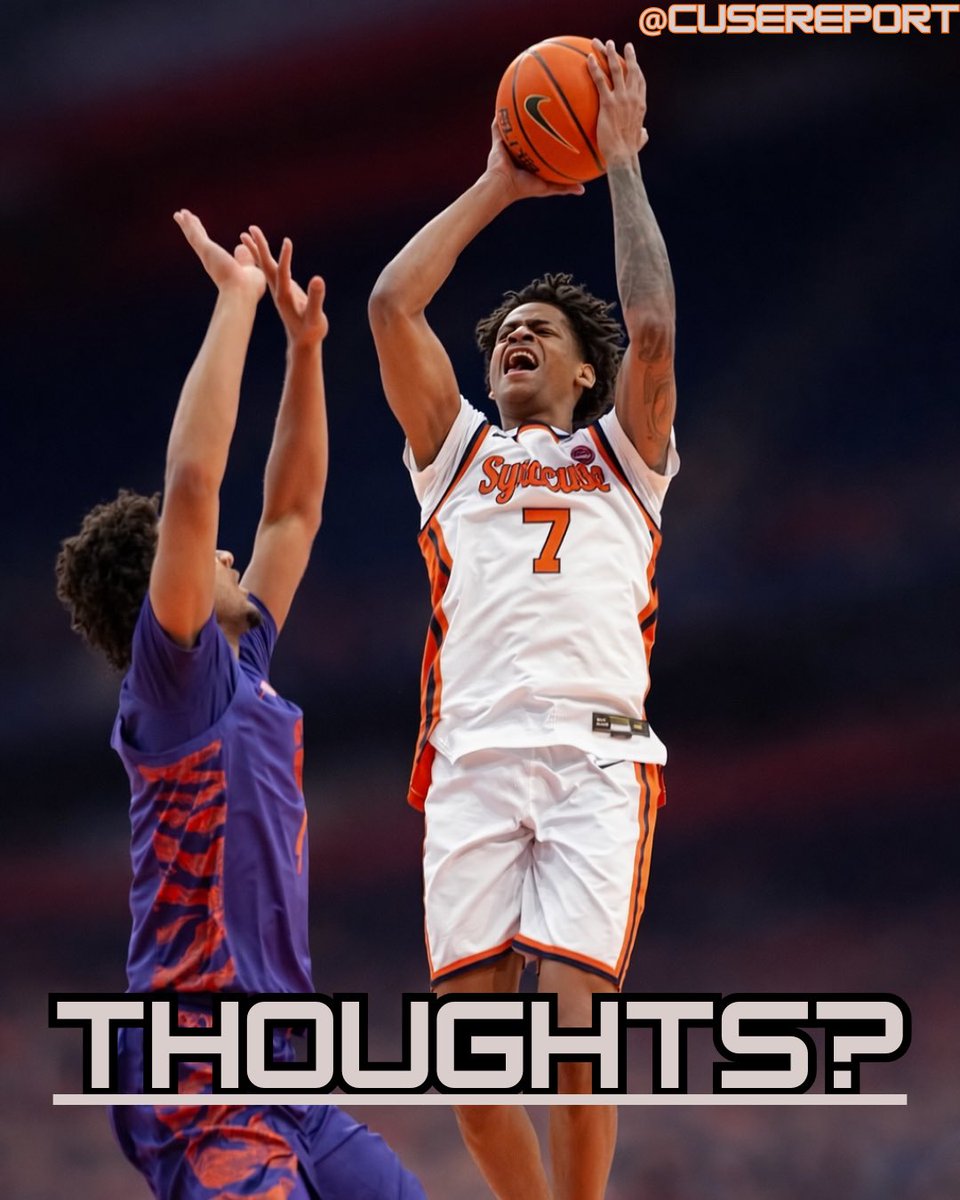 CuseReport's tweet image. After falling to Clemson and starting 0-1 in ACC play, how do we feel about our chances in the conference moving forward?

I strongly think the offense is starting to find some rhythm, but still lots of standing around in half court sets. Red NEEDS to find Kiyan some extra time.