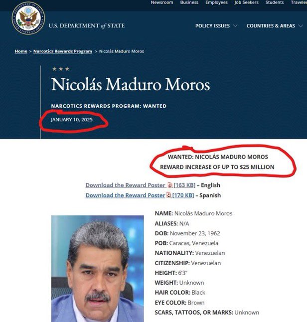 BREAKING NEWS!!! The REAL reason <a href="/realDonaldTrump/">Donald J. Trump</a> wanted to capture Maduro... He's just trying to enrich himself!