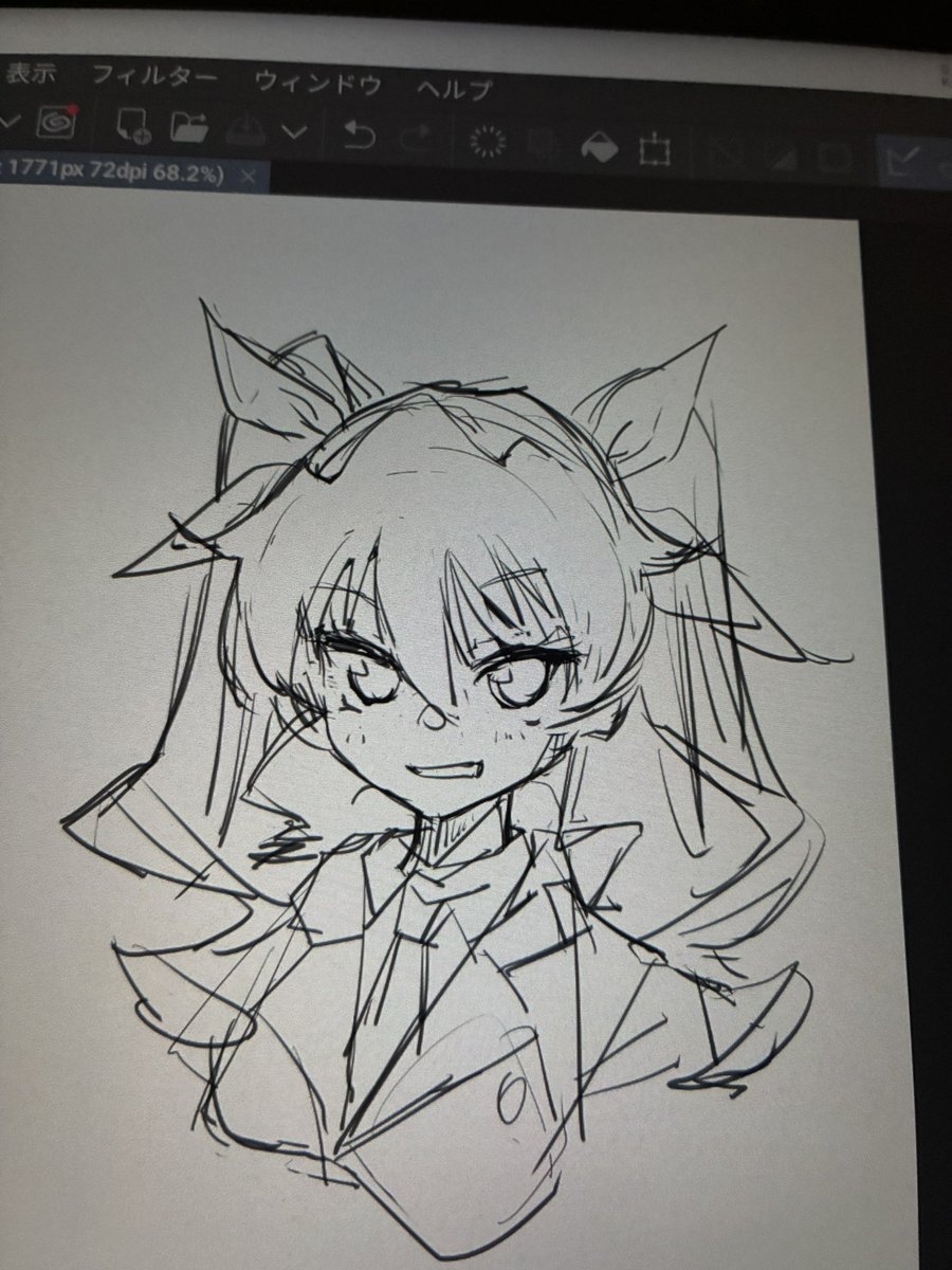 おはこんばんちわ。
最近どうにも立って歩く分には問題ないんですが座って描く体勢だとどうにも腰痛くてガン萎えおじさんでしたがどうにか以前買って放置してたパチモンアイパ・・・ゲフンゲフン
まじっくどろーいんぐ⭐︎ぱっど使えるように四苦八苦してます。
落書きドゥーチェ 