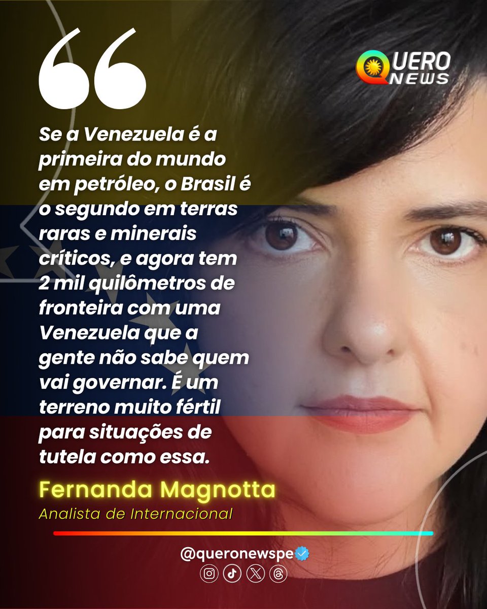 queronewspe's tweet photo. Comentário de Fernanda Magnotta, PhD pelo PPGRI San Tiago Dantas (UNESP/UNICAMP/PUC-SP), professora e especialista em política dos EUA, com foco nas relações entre EUA-China-América Latina.

#Queronewspe #comentario #fernandamagnotta #Venezuela #Brasil #EUA #AmericaLatina https://t.co/tbr8csPfKz