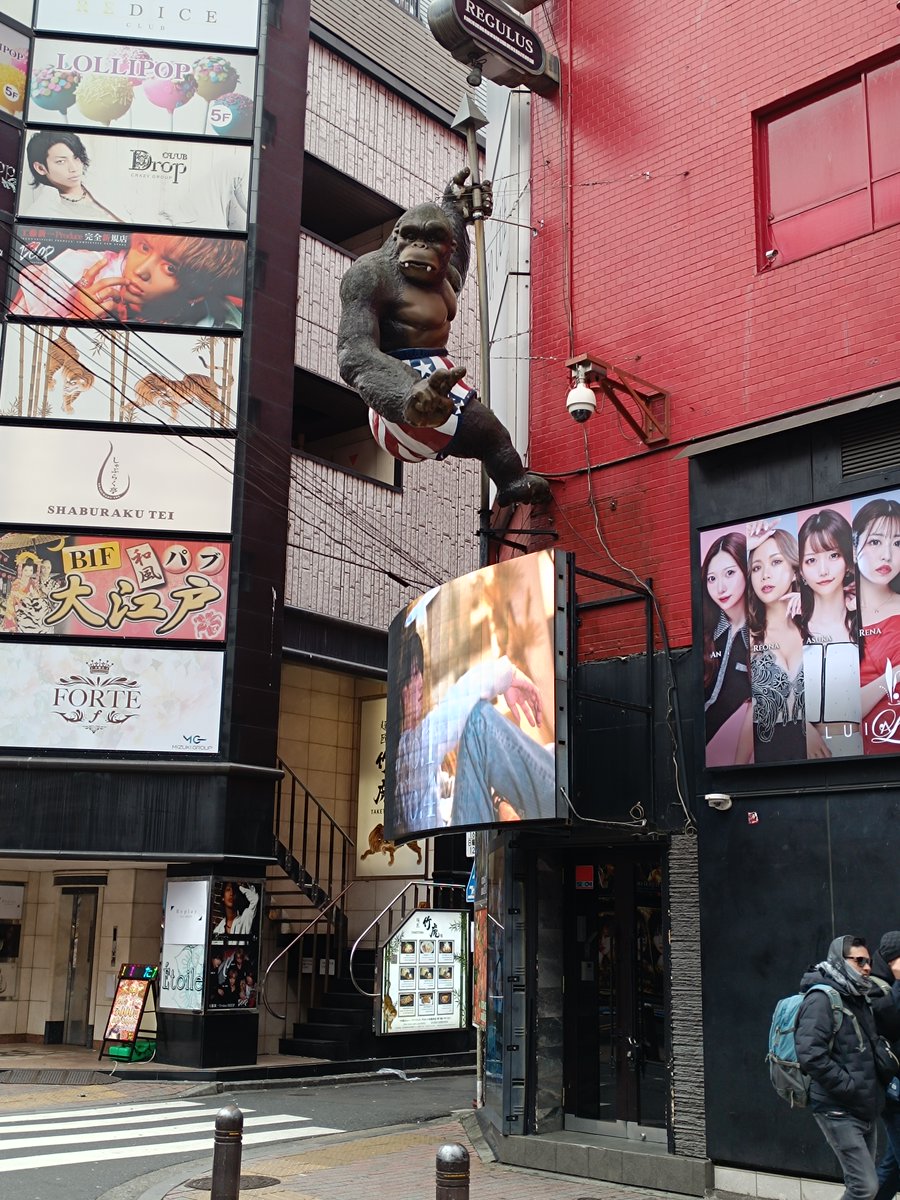 viajantescl's tweet photo. En Shinjuku, Tokio, hay un gato gigante en 3D que parece saltar desde un edificio 🐱🏙️
No es CGI de video: es una animación real en la pantalla curva del Cross Shinjuku Vision, frente a la estación.
Japón siempre un nivel más arriba.
#Shinjuku #Tokio #Japón #Viajes #ViajantesCL https://t.co/8MuXV1y7C1