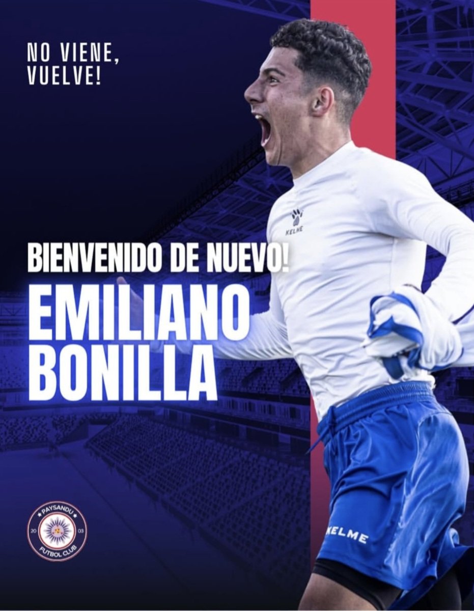 elascensouy's tweet image. #Paysandu 🔵⚪️
Paysandú FC anuncia el regreso de Emiliano Bonilla para disputar el Campeonato de la Segunda División Profesional.