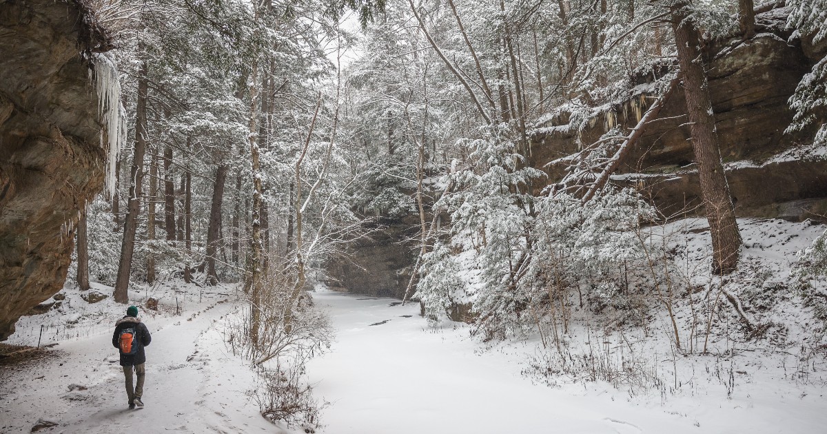 ohiodnr's tweet photo. Join the 60th Annual Winter Hike @ Hocking Hills State Park on Jan 17! 6-mile trek through frozen waterfalls, towering hemlocks &amp; more.
Part of America250, celebrating 250 years of U.S. history!
📍 Start: Upper Falls, rolling start 9–11 AM
👉 Details: https://t.co/mfV0pZ95K3 https://t.co/QFyZhnRUnw