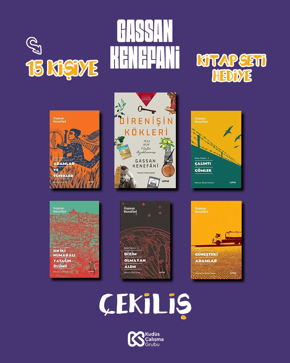 📚 ÇEKİLİŞ!

Gassan Kenefani kitap seti 15 kişiye hediye!

Katılmak için:
🔁 RT
❤️ Beğen
👤 Bizi takip et
✍️ Yoruma bir arkadaşını etiketle

📌 Açıklanma tarihi: 23 Ocak