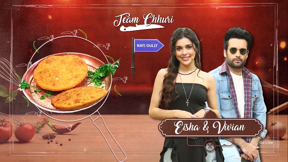 rohonsong's tweet photo. From EP13,  #VivianDsena &amp; #EishaSingh made "Kaachori"❤️😍
 #LaughterChefs3 https://t.co/yr9nIA2Shf