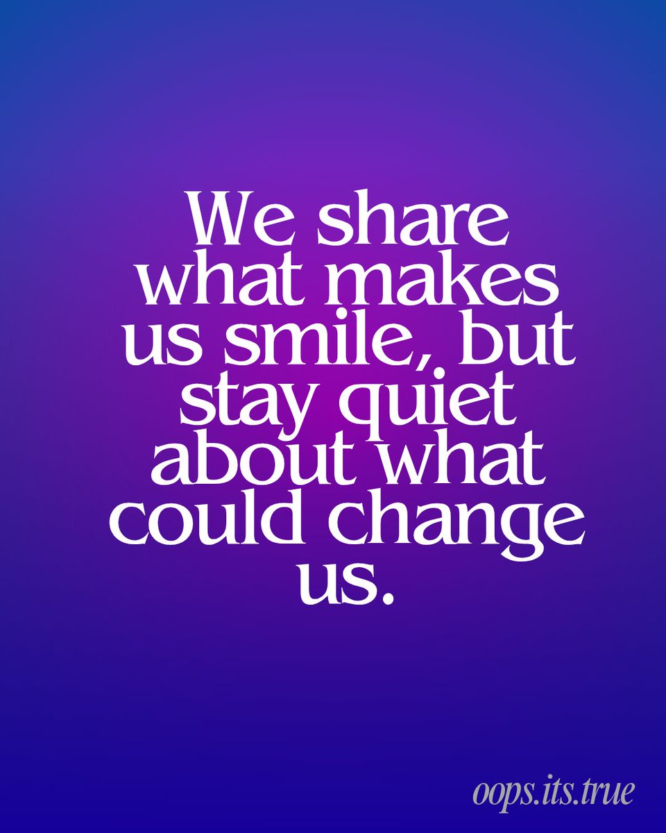 0ops_its_true_'s tweet image. We share entertainment without thinking, but pause when something can inspire or educate us. Noise travels fast, and growth doesn’t. What we choose to pass on slowly shapes what we value.
#OopsItsTrue #ModernReality #SilentGrowth #DeepTruth #Reflection