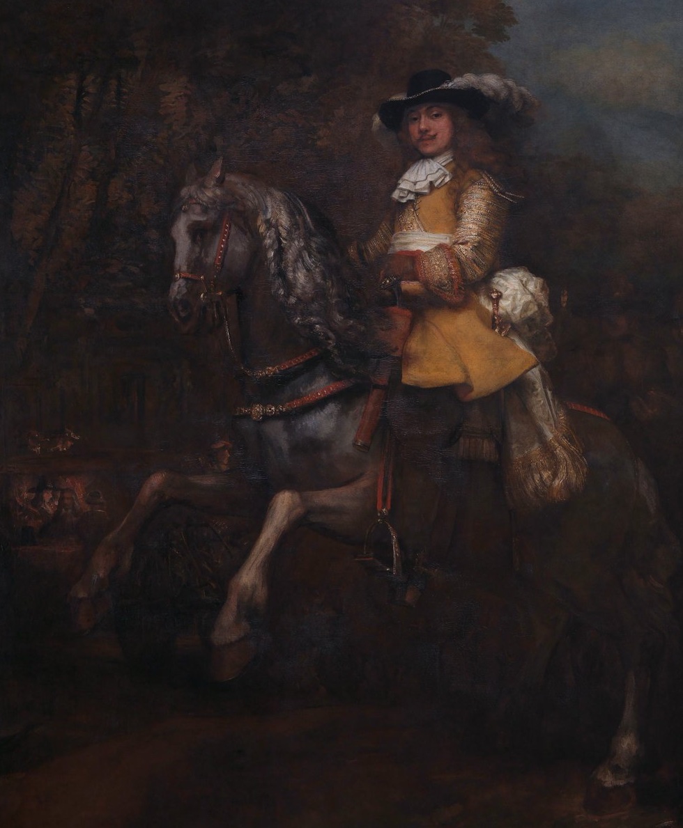 Ruiterportret van Frederick Rihel  
(Frederick Rihel on Horseback)

Rembrandt, 1663 #NationalGallery