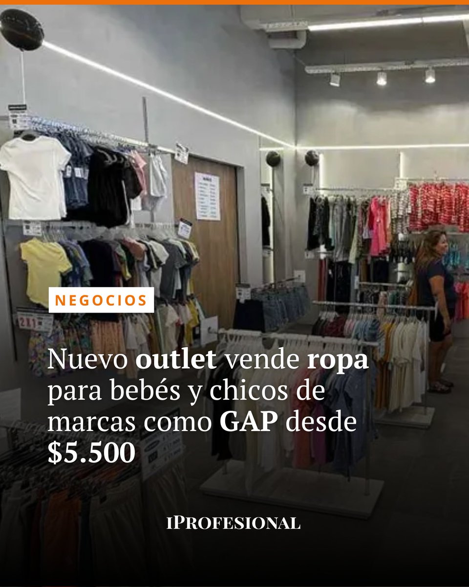 iProfesional's tweet image. 🧸 Nuevo outlet con ropa de marcas como Gap, Tommy Hilfiger y Carter’s para bebés y chicos, con prendas desde 5500 pesos y descuentos por cantidad. 

Lee la nota completa 👉🏼 mrf.lu/QCJS 

#Outlet #RopaInfantil #Marcas #Ahorro #Compras