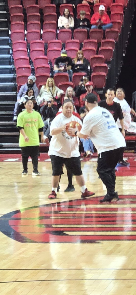 Thanks <a href="/TheRunninRebels/">UNLV Men's Basketball</a> for hosting Hoop Camp again. Matt attends every game and loved being on the court making a shot: