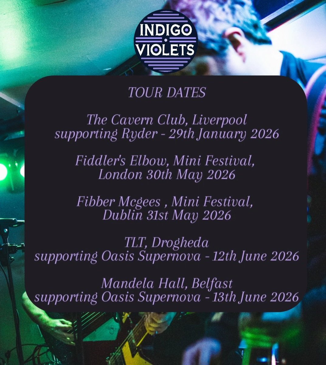 GalwayGaillimh's tweet photo. @indigoviolets_ #tourdates 
#indigoviolets #galway https://t.co/JV7fm2sK5q