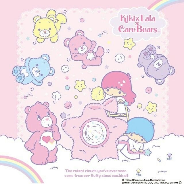 sanriodaily's tweet photo. little twin stars x care bears 💫 https://t.co/caRyU0yfCe