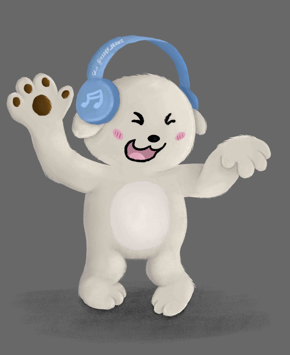 ikader_draws's tweet photo. Party time with Bop from a game called "Bits &amp; Bops" 🎶

First time painting in clip studio paint :)

#art #artist #digitalart #digitalpainting #bop #bitsandbops #dog #fanart #illustration #gameart #animal https://t.co/r3i3feD4Bw