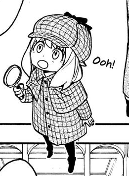 shadowarlok's tweet image. Anya wearing a spy and assassin outfit