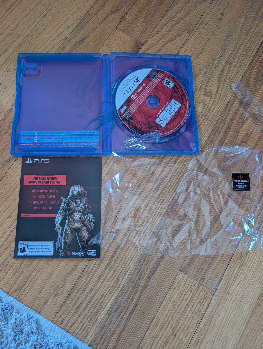 Yeaitsme1015's tweet photo. @skyboundgames I bought a copy of Cronos New Dawn on PS5 and it was supposed to come with stickers and there is nothing inside. It even shows it on the plastic so what gives with the false advertising? https://t.co/Bsyw4KPonm