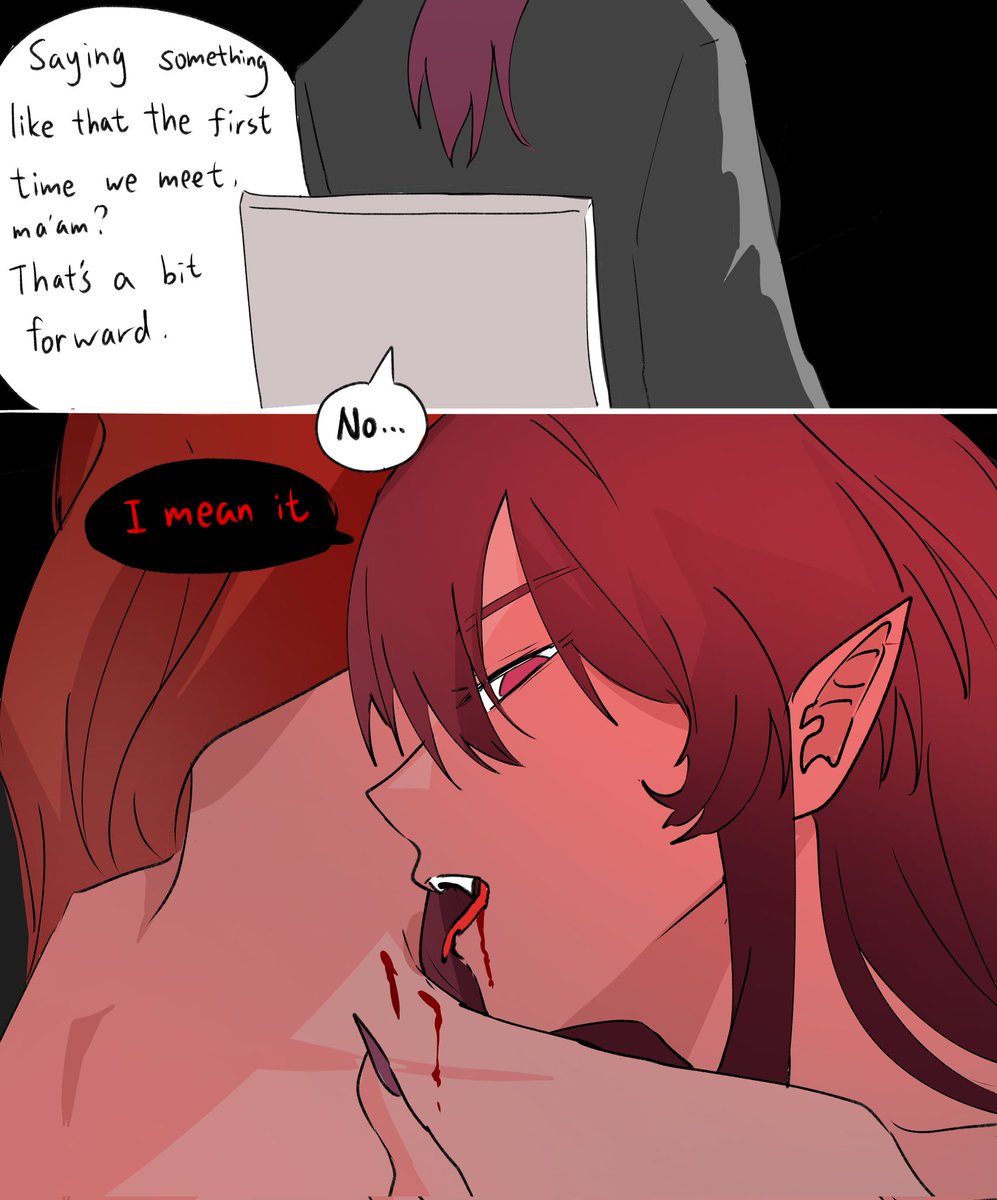 Your red hair was as vivid as blood.

#kafhime