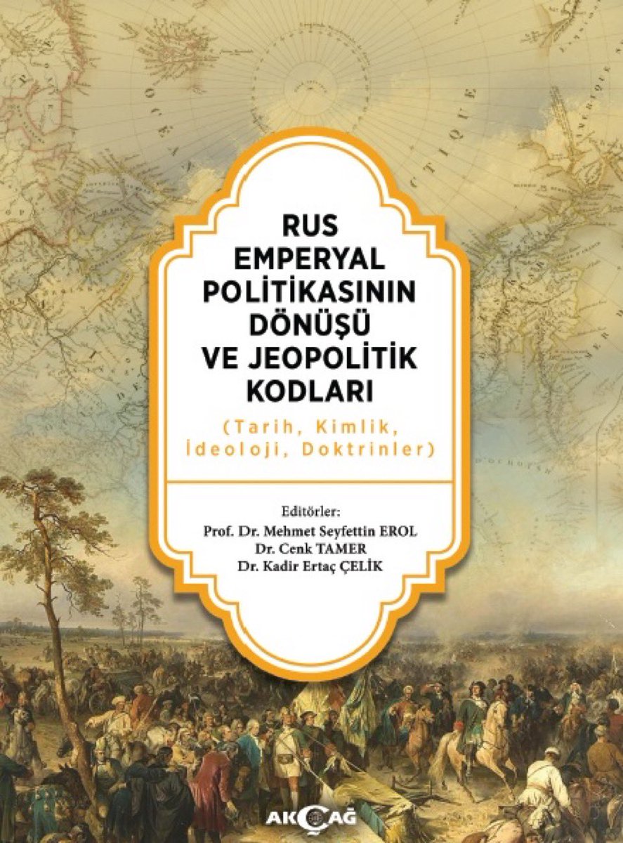Prof. Dr. Mehmet Seyfettin Erol ve Dr. Cenk Tamer ile birlikte editörlüğünü yaptığımız Rus Emperyal Politikasının Dönüşü ve Jeopolitik Kodları (Tarih, Kimlik, İdeoloji, Doktrinler) adlı kitabımız yayınlanmıştır. 
İlgilerinize sunulur.