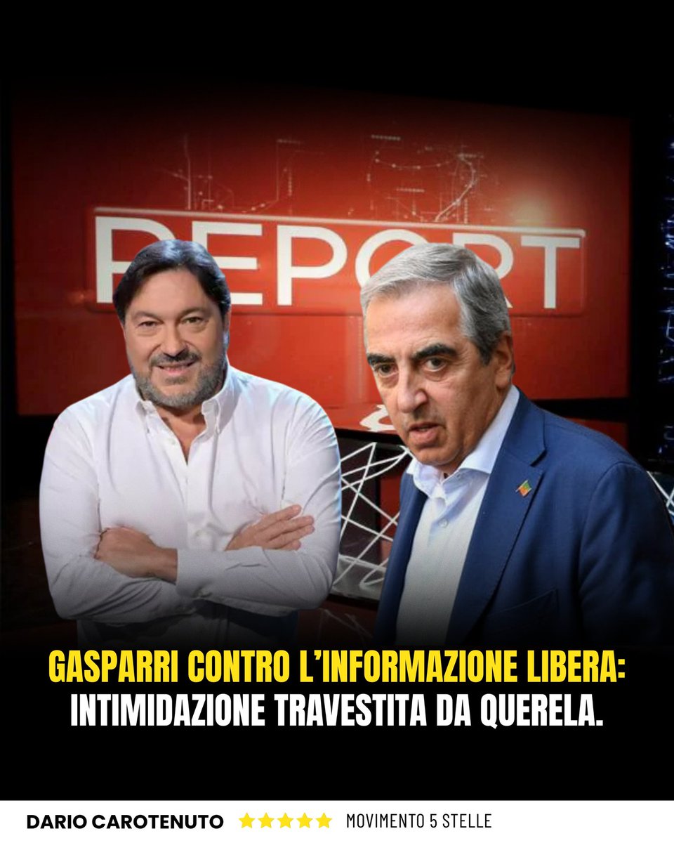 Gasparri evoca complotti e annuncia querele.
Ma il punto è un altro: le querele temerarie sono l’unica arma di chi ha paura dell’informazione libera.

È folle anche solo pensare che un perito o un consulente possa condividere informazioni riservate di procedimenti giudiziari con