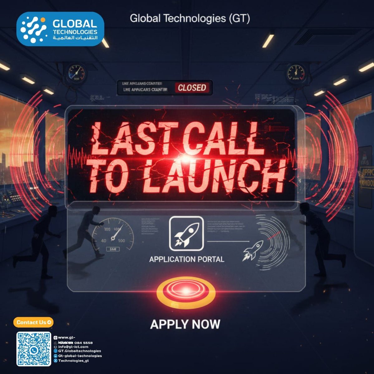 technologies_gt's tweet photo. The GT Internship Program is in its final phase of applications. If
you have been considering a career in Sales, Pre‑Sales or Project
Management, this is the moment to move from interest to action.
Global Technologies GT - التقنيات العالمية offers internships that place you https://t.co/TzniiPlatV